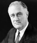 Franklin D. Roosevelt, 32nd U.S. President  1933-1945 [photo source: Wikipedia]